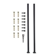 XIANERS Railing Post 2Pcs/set Decking Railings Glass Railing Post Decking Railings Metal Fence Post Kit for Steps Balconies Staircases Decks Patio Stairs Pool Fence generous